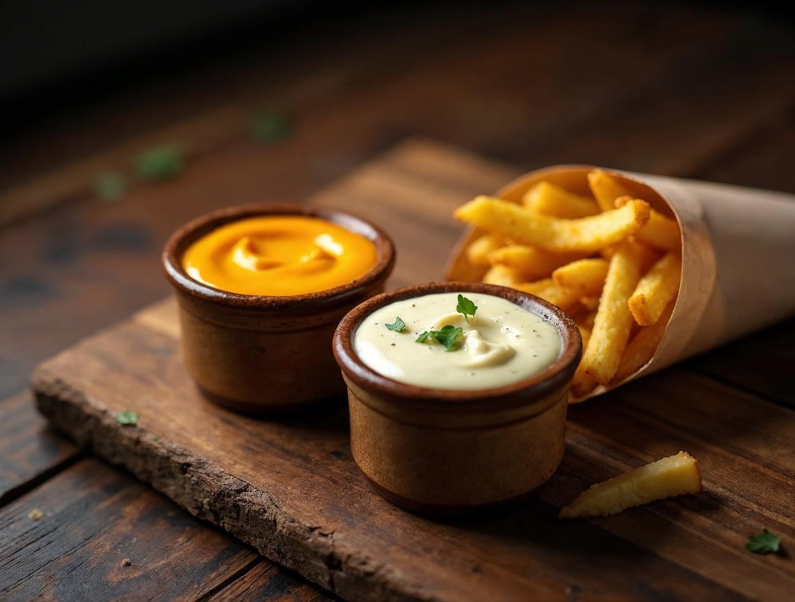Ajoutez une sauce cheddar ou époisse aux frites de votre plat